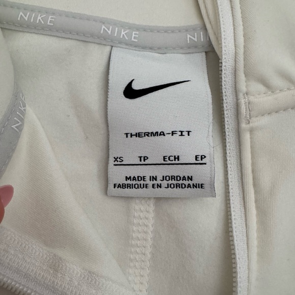 Nike Women's Cream Long Sleeve Top - Picture 2 of 3